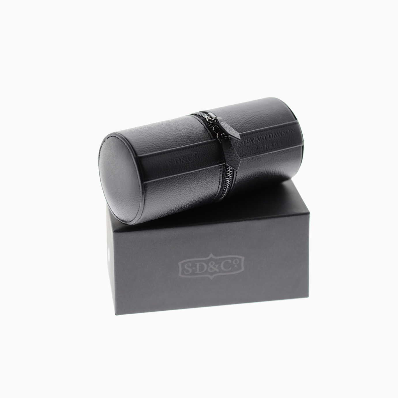 Two Watches Leather Hard Shell Holder